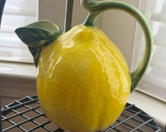 Ceramic Tomato and Lemon Pitchers