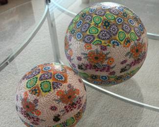 Millefiori Style LED Decorative Spheres