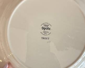 Spode Woodland Stream Trout Dinner Plate