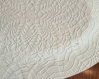 Beaver Farm Pottery Lace Pattern Oval Platter