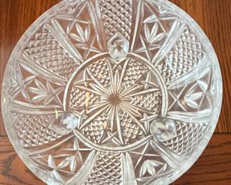 Cut Glass Footed Bowl