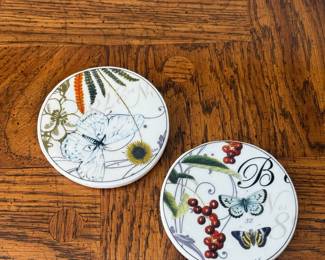 Butterfly Porcelain Coasters