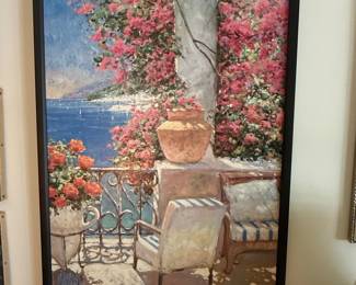 Mirko Mediterranean Terrace Oil Painting