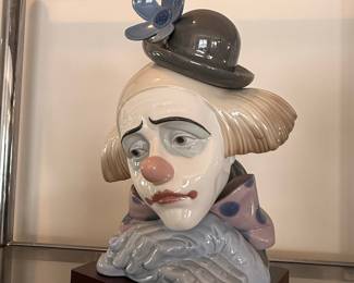 Lladro Pensive Clown Bust #5130