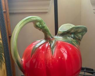 Ceramic Tomato and Lemon Pitchers