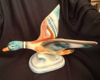 Goldscheider Everlast Flying Mallard Duck Figurine