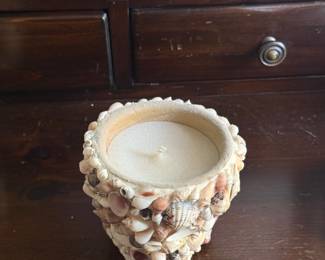 Anthropologie Seashell Citronella Candle