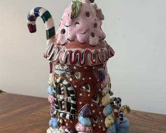 Blue Sky Clayworks Grandma's Candy Shop Gingerbread House by Heather Goldminc 2003