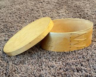 Orleans Carpenters Shaker-Style Oval Box with Bird's Eye Maple