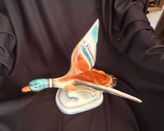 Goldscheider Everlast Flying Mallard Duck Figurine