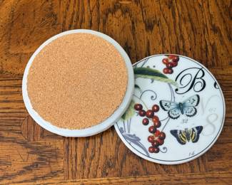 Butterfly Porcelain Coasters