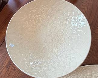 Beaver Farm Pottery Lace Pattern Dinner Plate