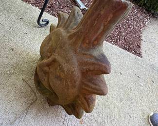 Terracotta Sun Face Planter