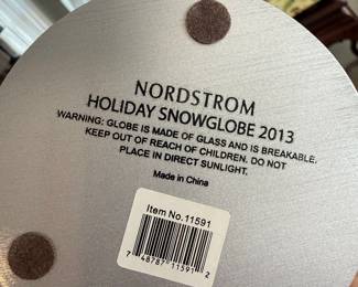 Nordstrom 2013 Holiday Snowglobe