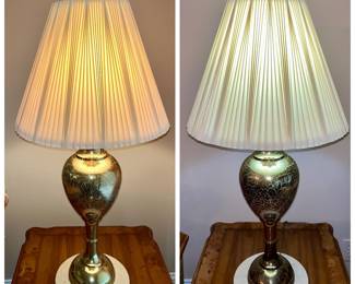 Beautiful brass lamps