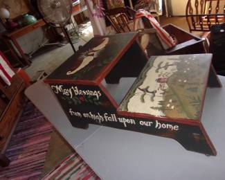 Hand Painted Stool
