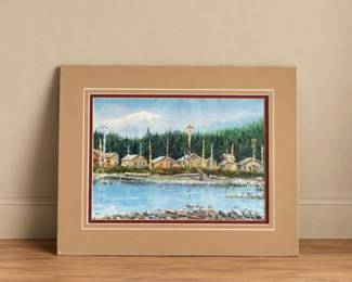 126 FredZereztkeSignedPacificNorthwestTotemPrint