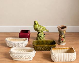 94 VintageArtPotteryPlanterVaseCollection