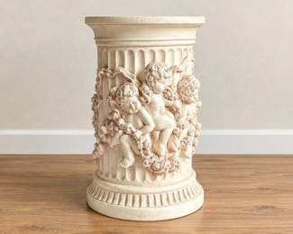 112 NeoclassicalCherubPedestalPlantStand