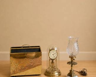 30 VintageKundoAnniversaryClockLampMagazineRackSet