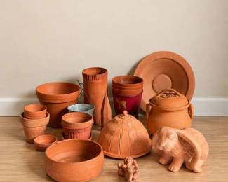 88 VintageTerracottaPotteryGardenDecorCollection