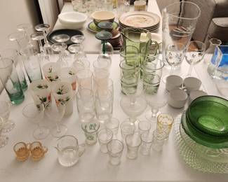 Vintage glassware