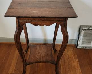 Antique Art Nouveau Pedestal Side Table