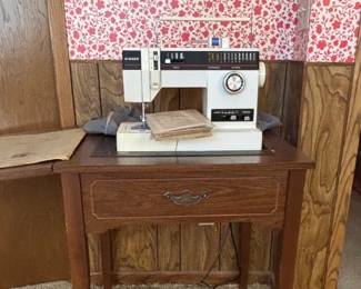 Sewing Machine and Table