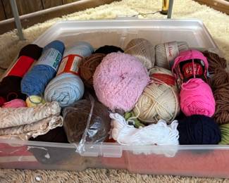 Yarn and other craft supplies