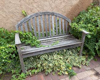 Vintage teak bench