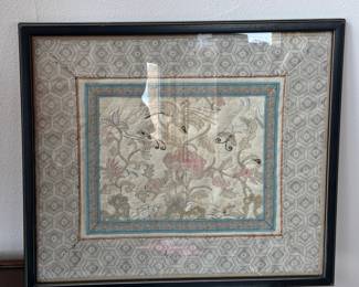 Chinese embroidered frame