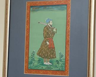 Indian Maharaja of Jodhpur portrait miniature painting