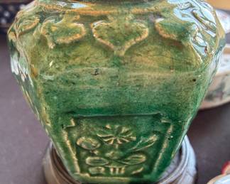 Antique Chinese glazed vase