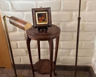 MCM slender console table, tapered legs