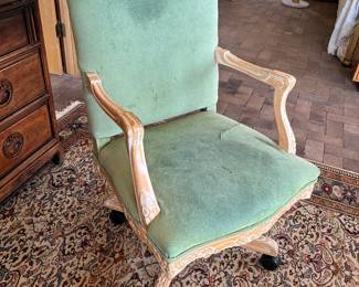 French provincial rolling office chair