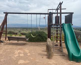 Vintage playground swing set
