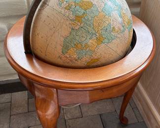 Vintage globe on stand