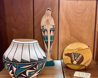 MORE SIGNED NATIVE AMERICAN ACOMA POTTERY 