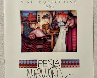 SIGNED PENA “A RETROSPECTIVE” 1987 BOOK