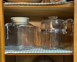 VINTAGE GLASS PYREX COFFEE POT