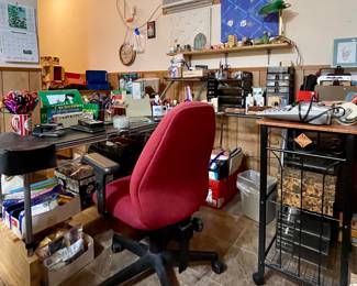 DESKS, OFFICE CHAIRS, OFFICE SUPPLIES