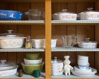 CORNING WARE, PYREX, CORELLE