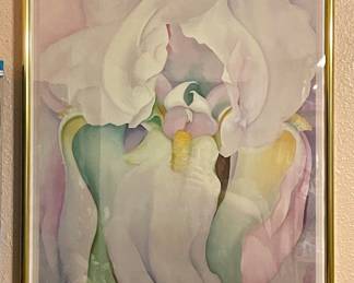 VINTAGE GEORGIA O’KEEFE FRAMED PRINT