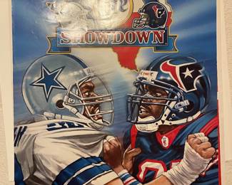 2002 THE RIVALRY BEGINS DALLAS COWBOYS/HOUSTON TEXANS POSTER