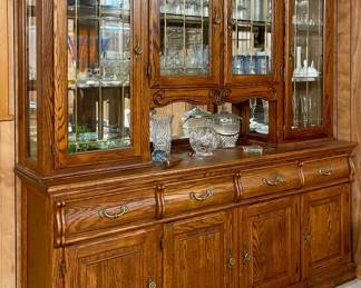 BENTWOOD LIGHTED CHINA CABINET