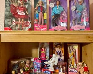 VINTAGE COCA COLA BARBIES, OLYMPIC BARBIE & KEN, MY FIRST BARBIE