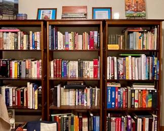 BOOKSHELVES AND BOOKS