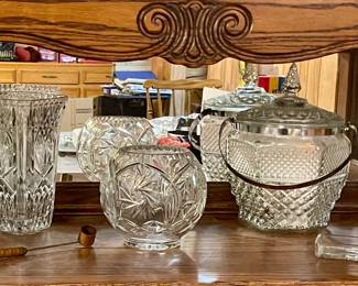 VINTAGE CRYSTAL, WEXFORD ICE BUCKET