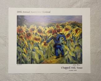 CHAPPELL HILL SCARECROW FESTIVAL SIGNED NUMBERED POSTER