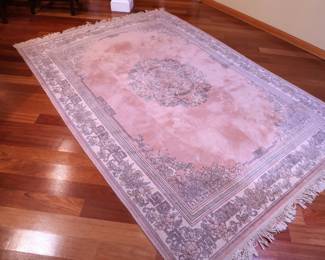 Vintage Light Pink Area Rug